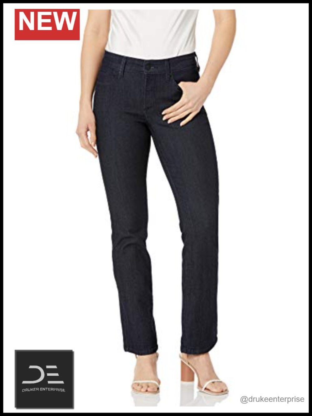 NYDJ Petite Bootcut Jeans High Rise Stretch Denim Women's 29.5 Inseam